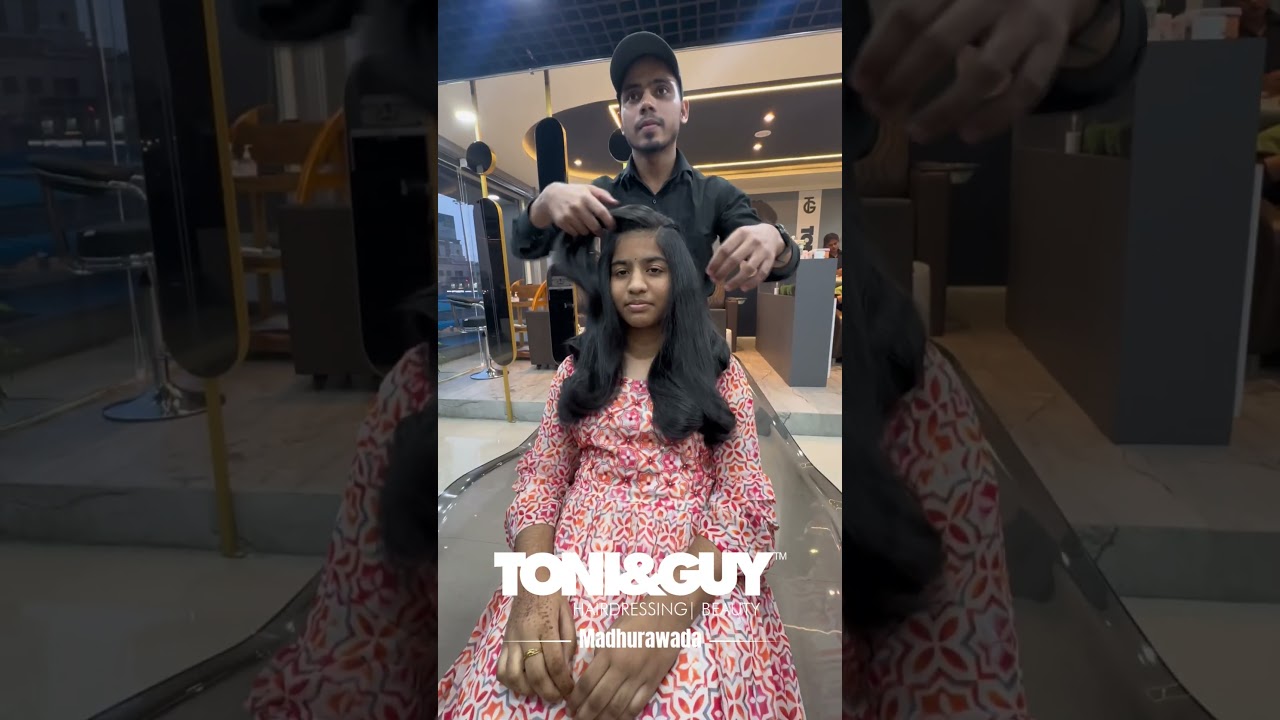 Women Hair Cut in Toni and Guy Madhuravada #layeredhaircut #vizag #hairstyle #toniandguymadhurawada