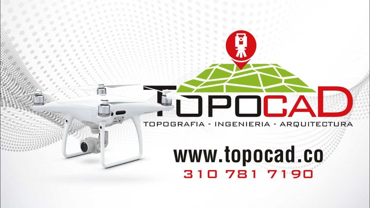 Levantamientos Topográficos TOPOCAD con fotogrametría y ortofoto desde Drone en COLOMBIA