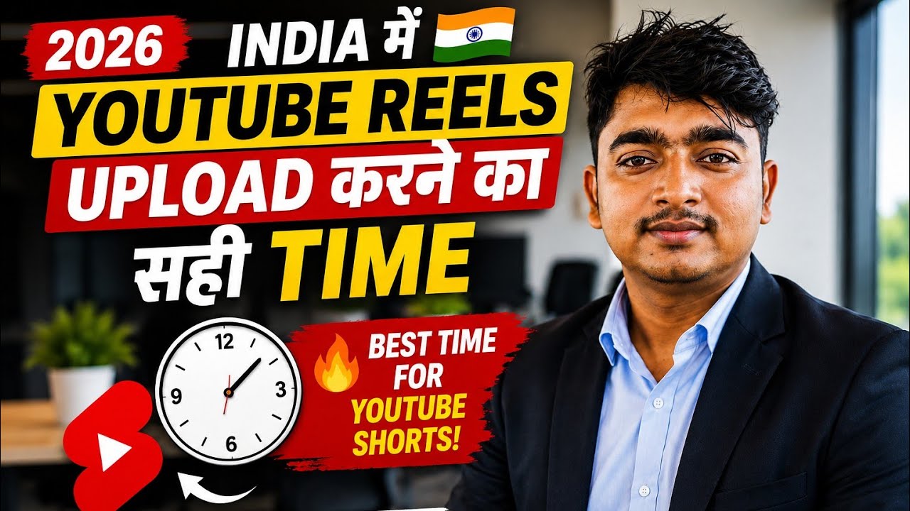 ✅️India में 🇮🇳YouTube Reels Upload करने का सही Time 2026 | 🔥Best Time for YouTube Shorts in India