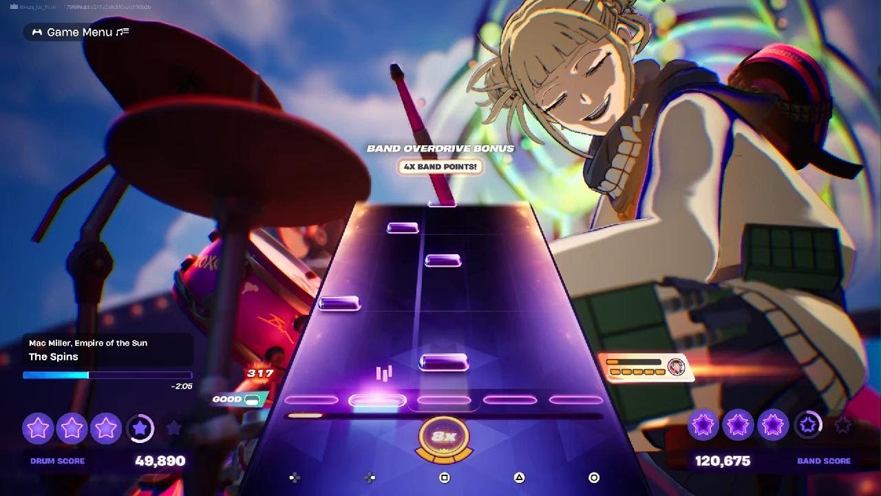 Toga plays The Spins in (Fortnite Festival)