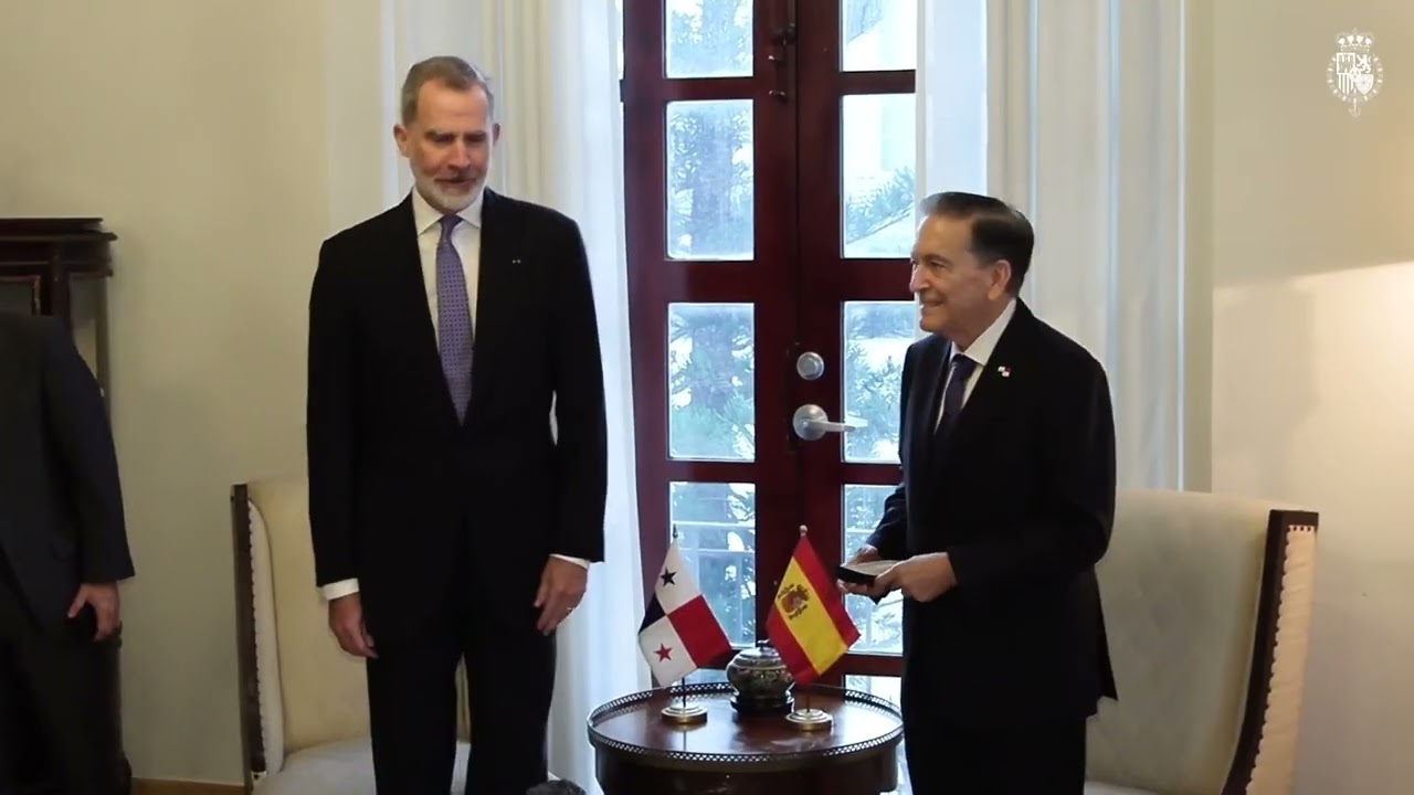 Encuentro de Su Majestad el Rey con el Presidente de la República de Panamá, Laurentino Cortizo