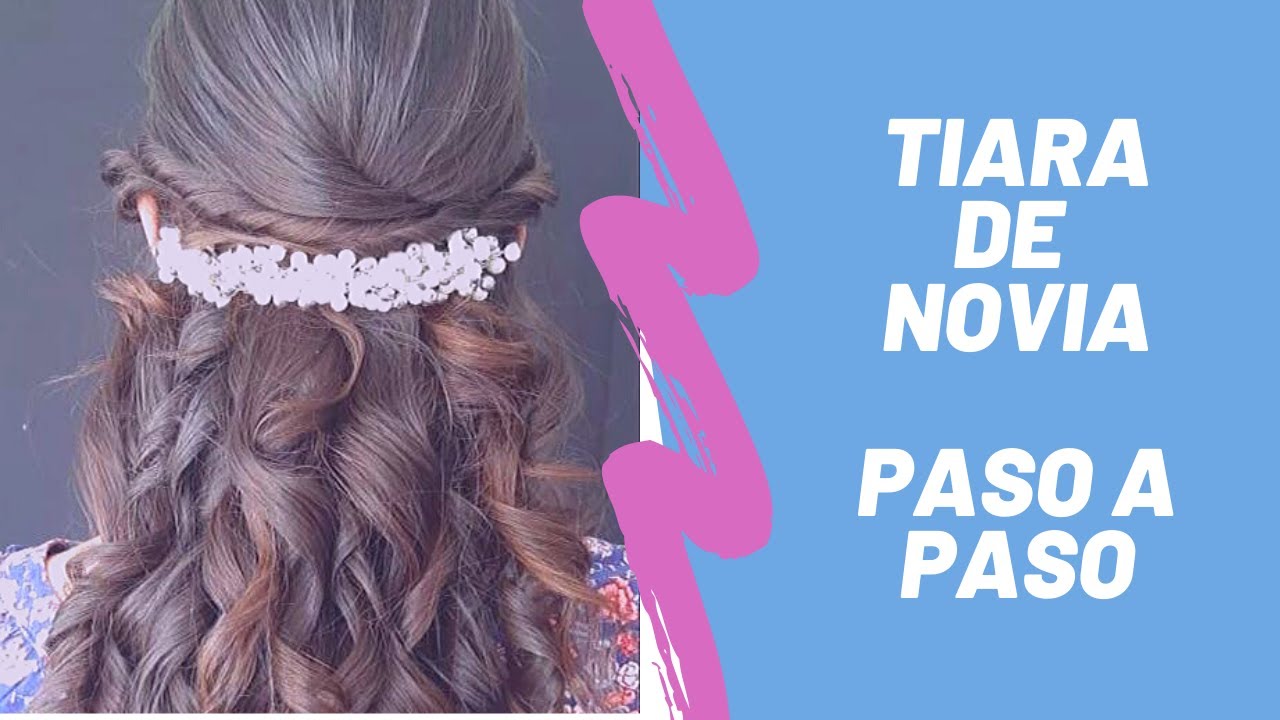 COMO HACER TIARA NOVIA - TUTORIAL Accesorios para novia - APRENDER  a hacer una tiara - PASO A PASO
