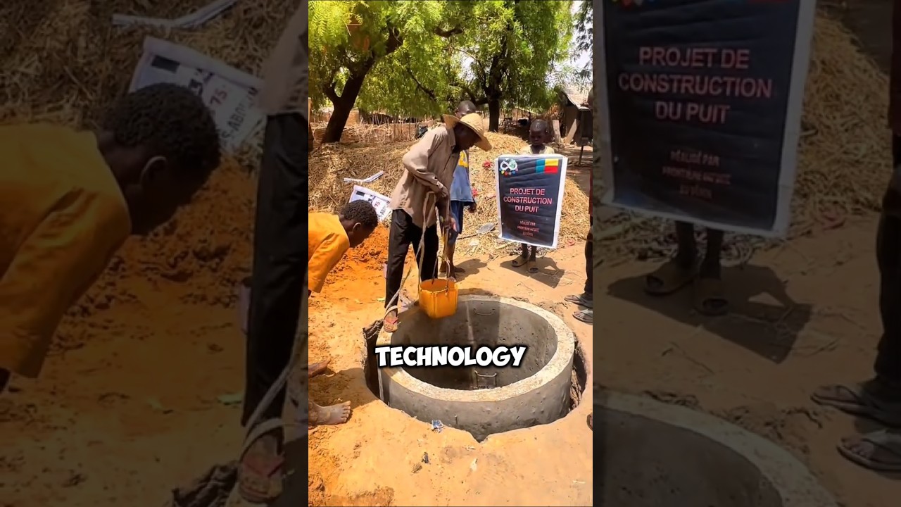 Old way of digging deep wells in Africa 🤯