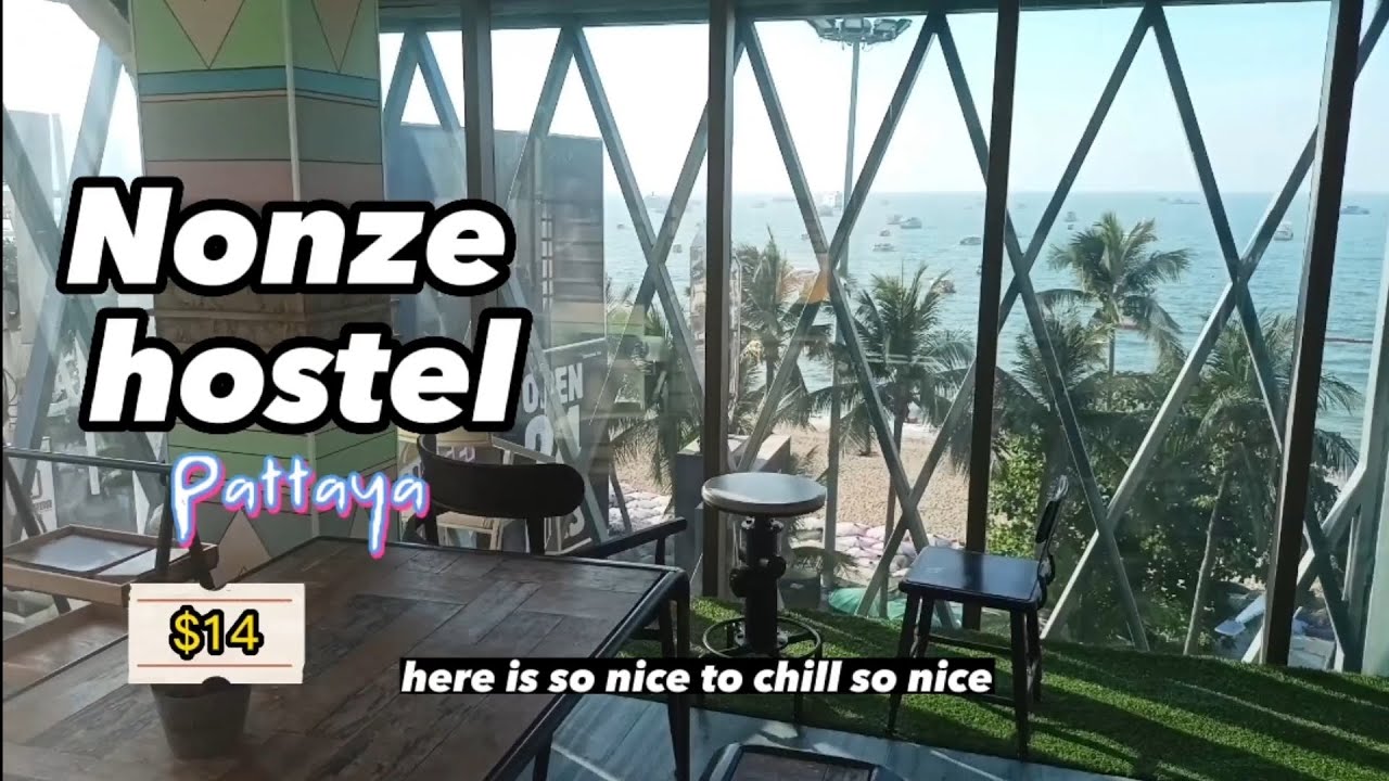 Nonze hostel $14 in Pattaya, Thailand. Capsule hostel. Sea view. Thrifty backpacking