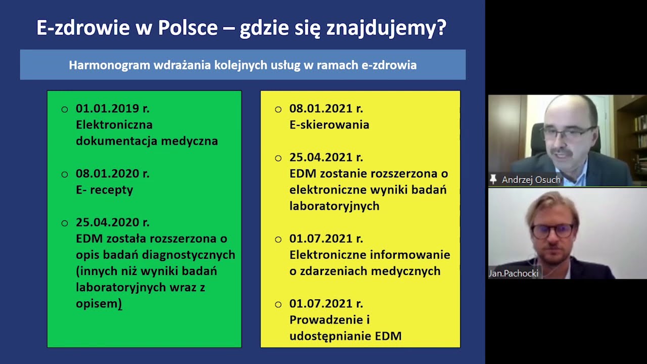 INFORMATYZACJA &ndash; projekty e-Zdrowia i ochrona danych osobowych