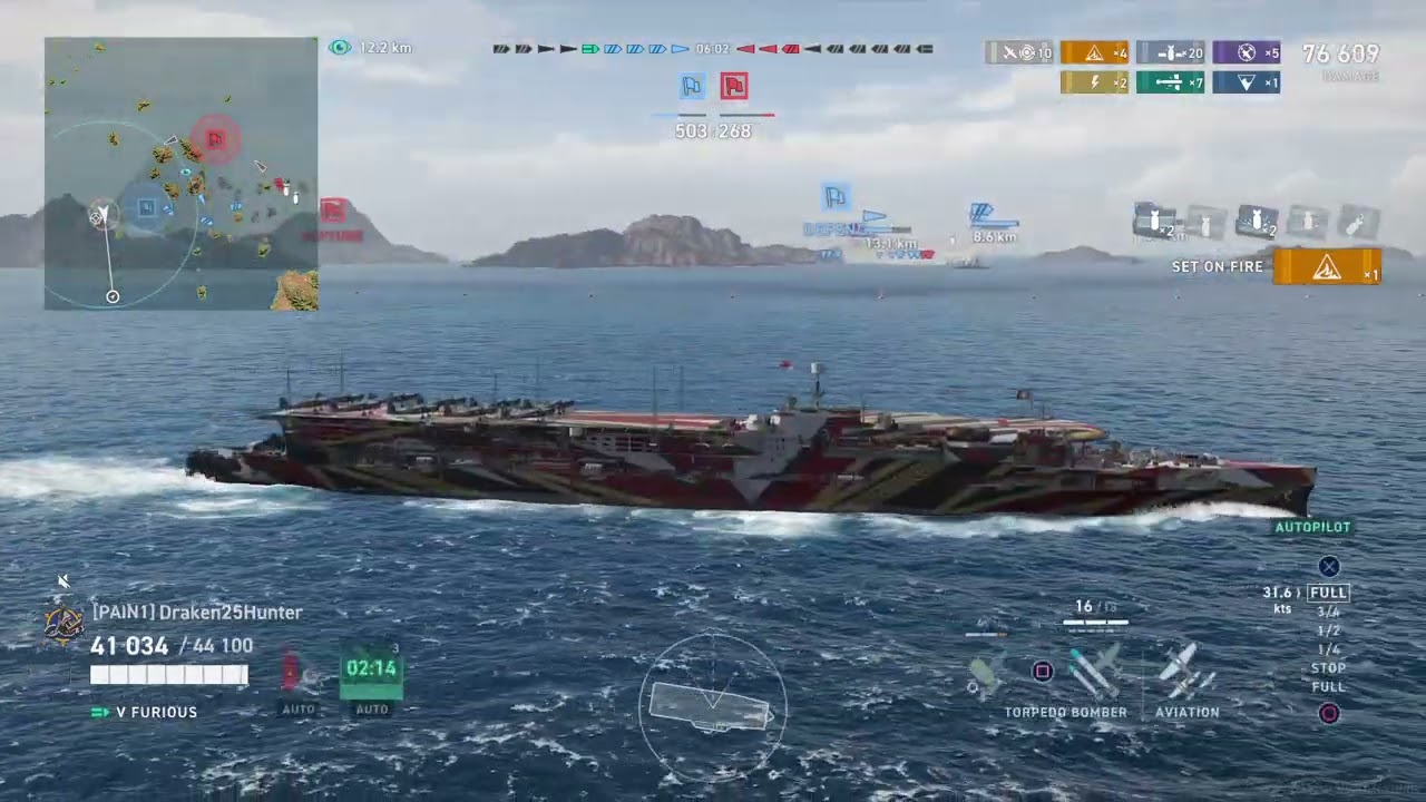 World of Warships: Legends Furious High Skill CV