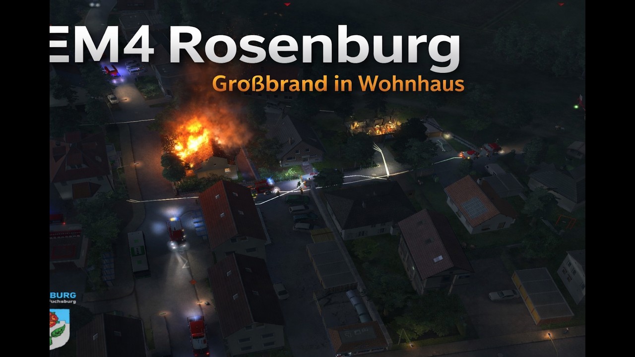 EM4Rosenburg GroßBrand mit Verletzten in Wohnhaus #emergency #emergency4 #modifikation