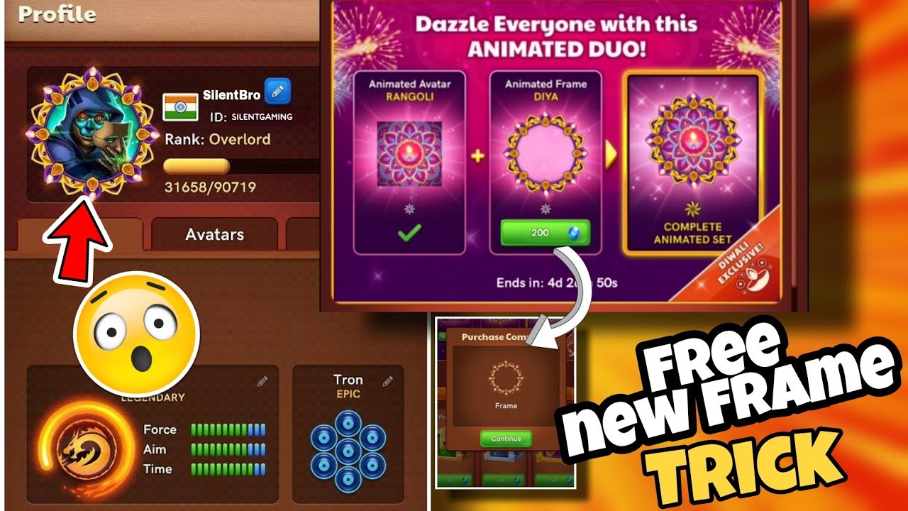 Carrom Pool New Free Offers 😂🤯 new Premium Round Frame | Carrom Pool