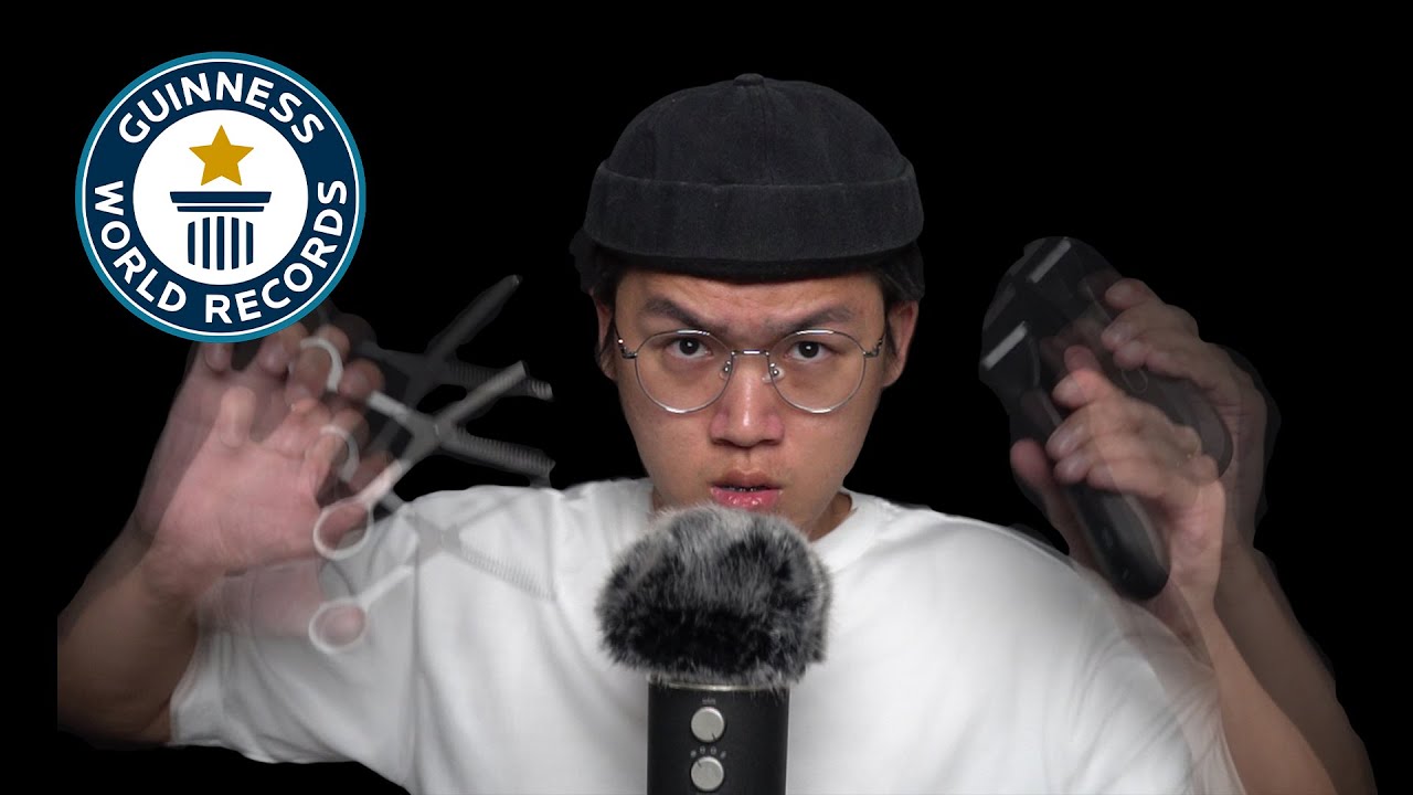 ASMR Fastest Haircut that you can ACTUALLY&nbsp;FEEL...[WORLD RECORD]