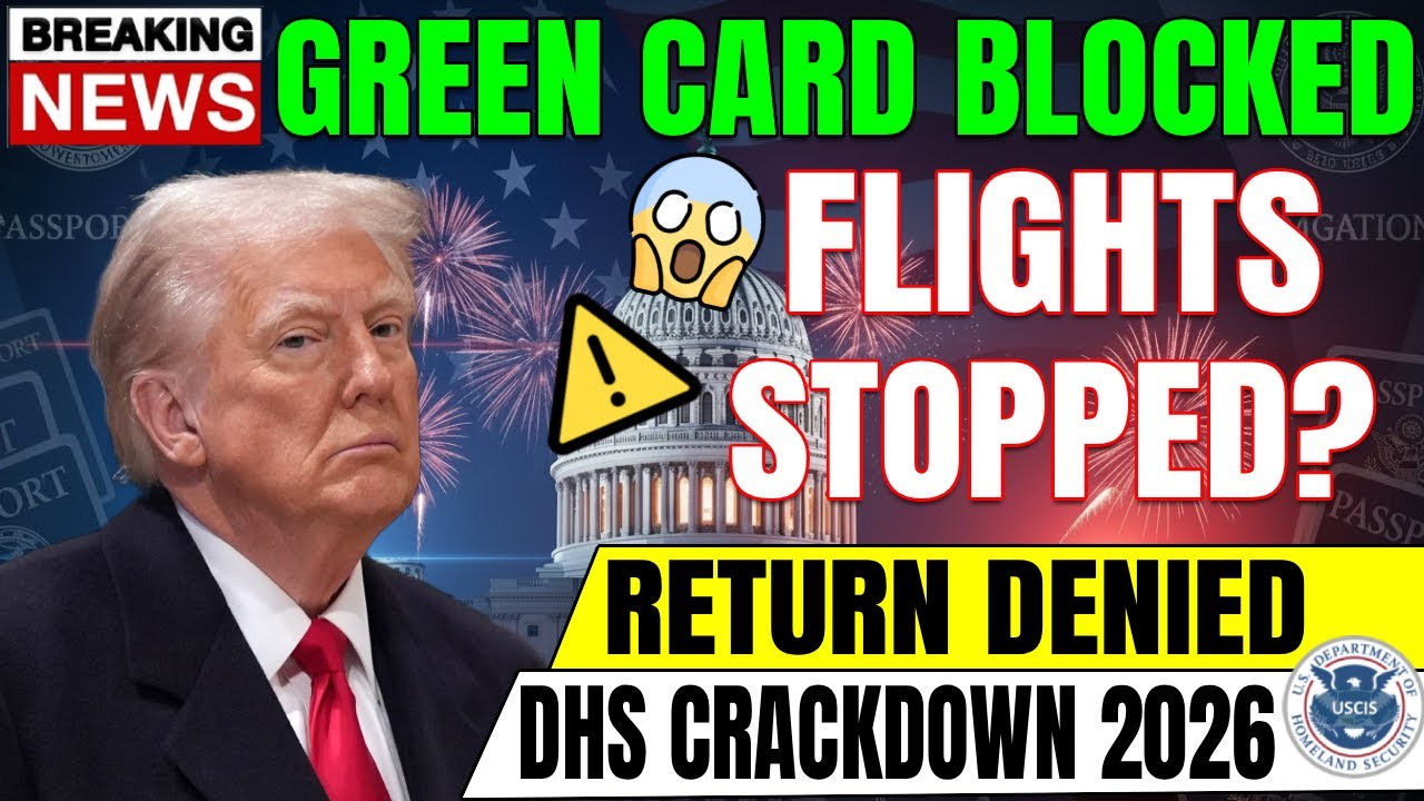 🚫 SHOCKING UPDATE | Green Card Re-Entry Stopped | DHS New Policy 2026