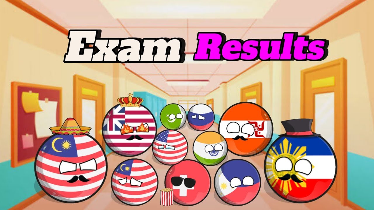 Exam Results of Countries 😂 #countryballs