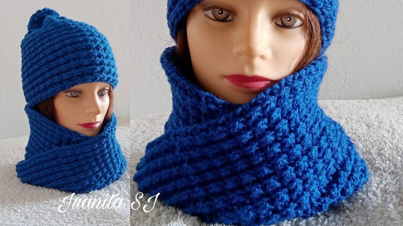 BUFANDA O CUELLO A CROCHET PASO A PASO #Crochet #JuanitaSJ