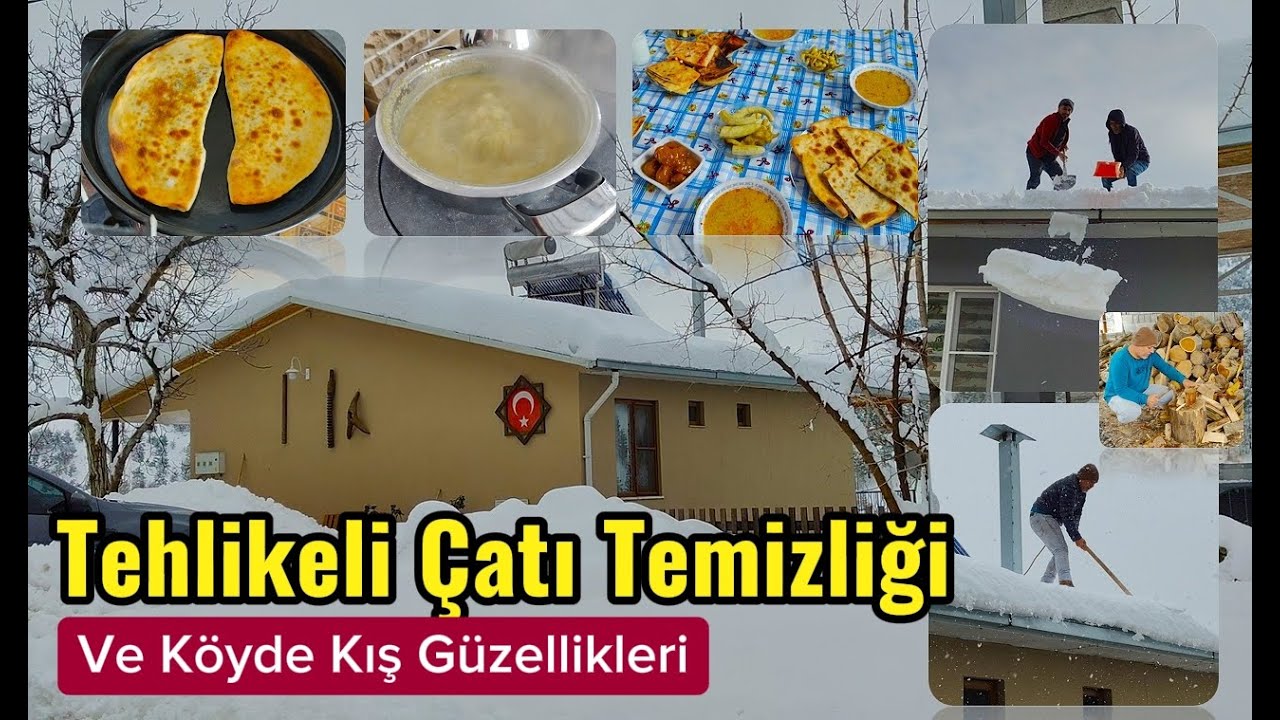 ÇATININ KARDAN ÇÖKMESİNİ BEKLEMEK Mİ, TAHLİKEYİ GÖZE ALIP ÇATIYI TEMİZLEMEK Mİ?