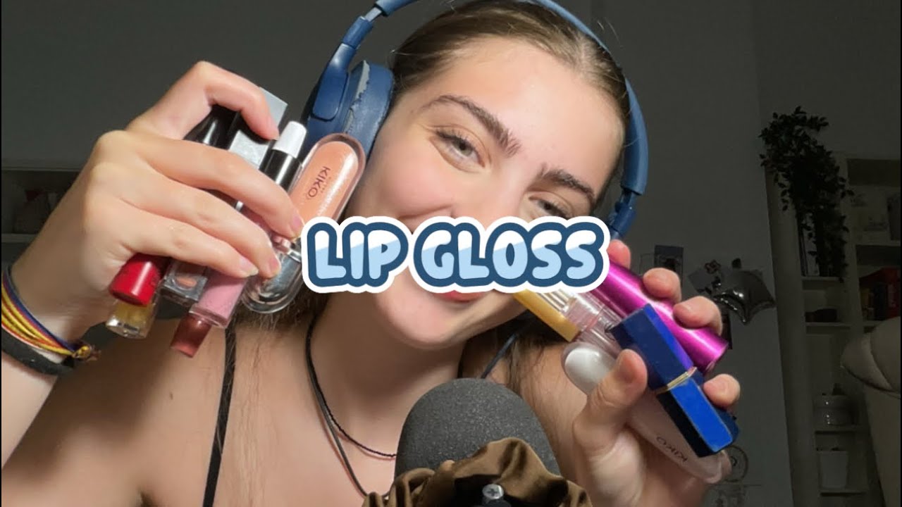 ASMR mi colección de LIP GLOSSES | lip gloss pumping || Paulita ASMR