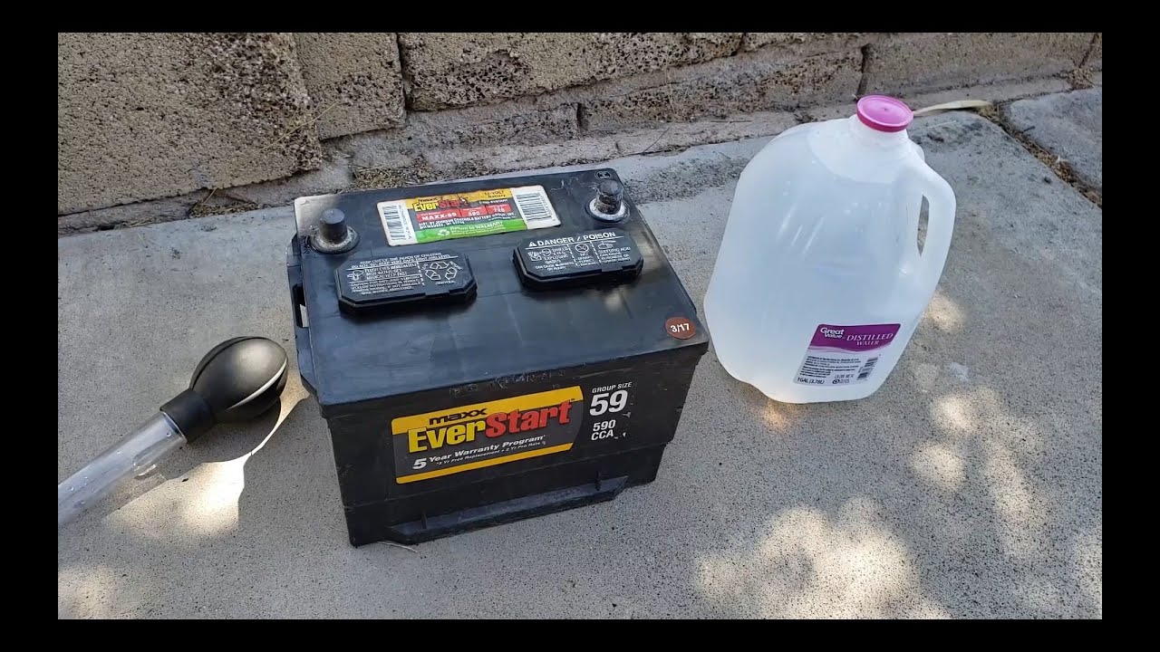 How to Refill a Car Battery (and General Maintenence)