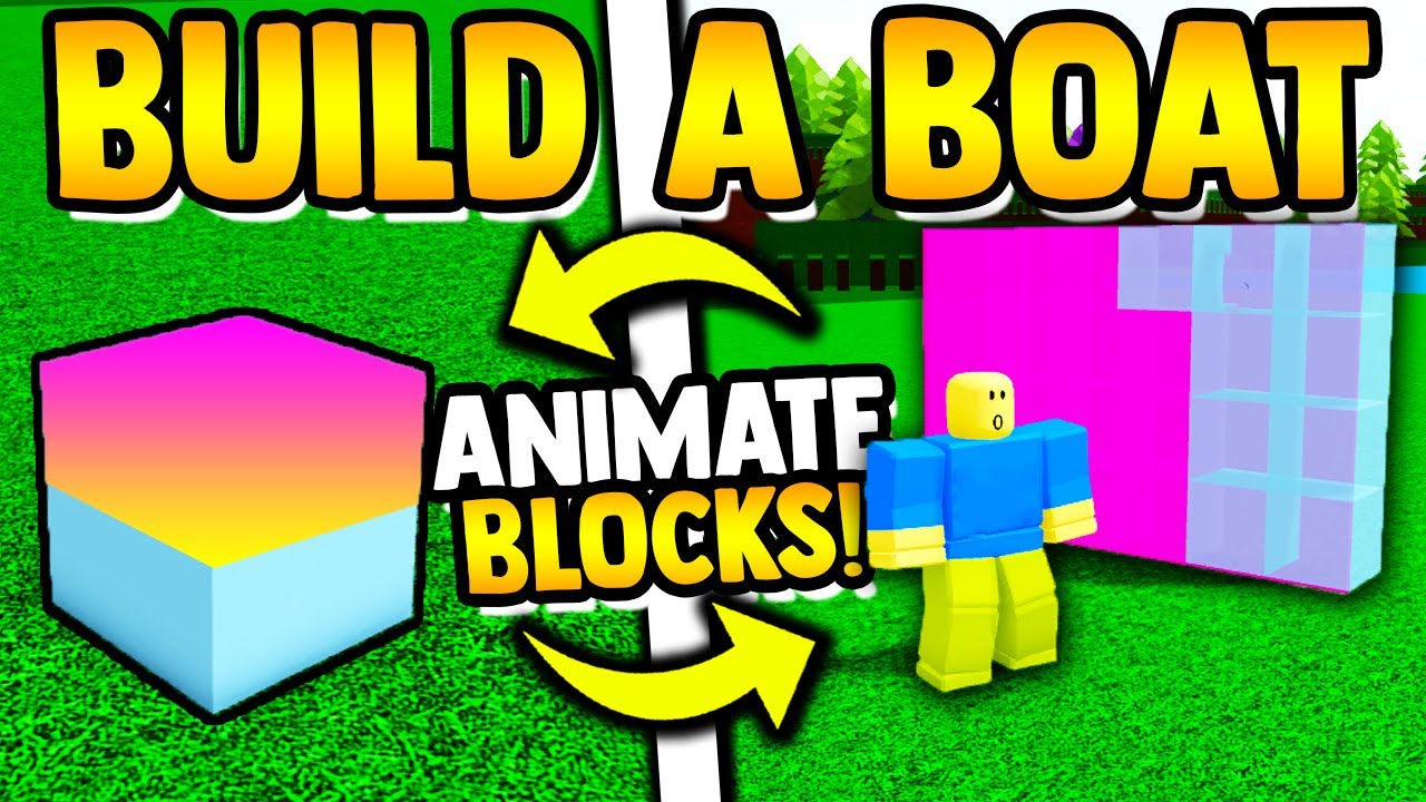 *NEW* ANIMATED BLOCKS!! (must see) | Build a boat for Treasure ROBLOX