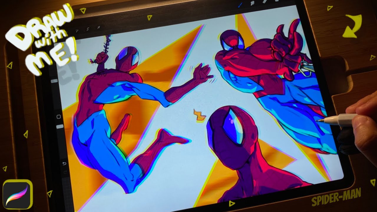 Spider-Man🕷️Character Sheet (Full Process) + Procreate Tips
