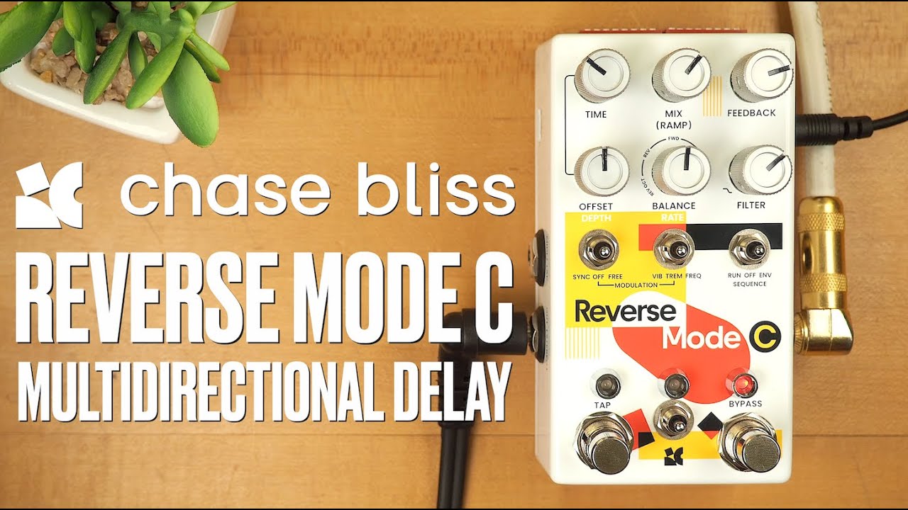 Chase Bliss // Reverse Mode C Multidirectional Delay (Stereo Demo)