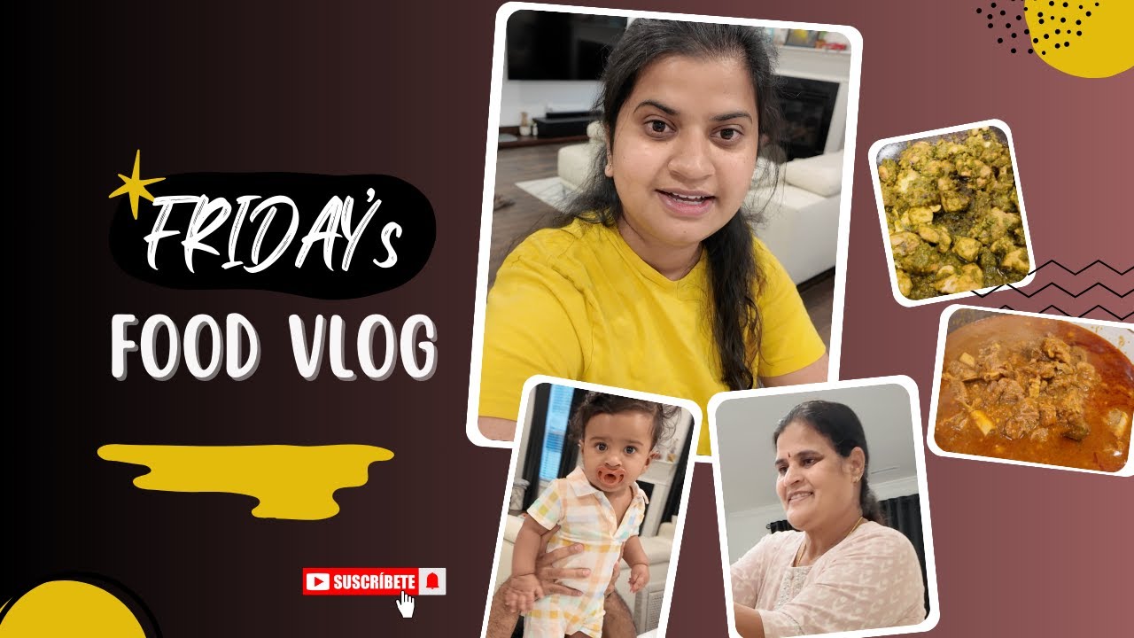 Friday's Food vlog || TeluguVlogs || Homemade Egg Puffs, చికెన్ Fry, మటన్ Curry & More!