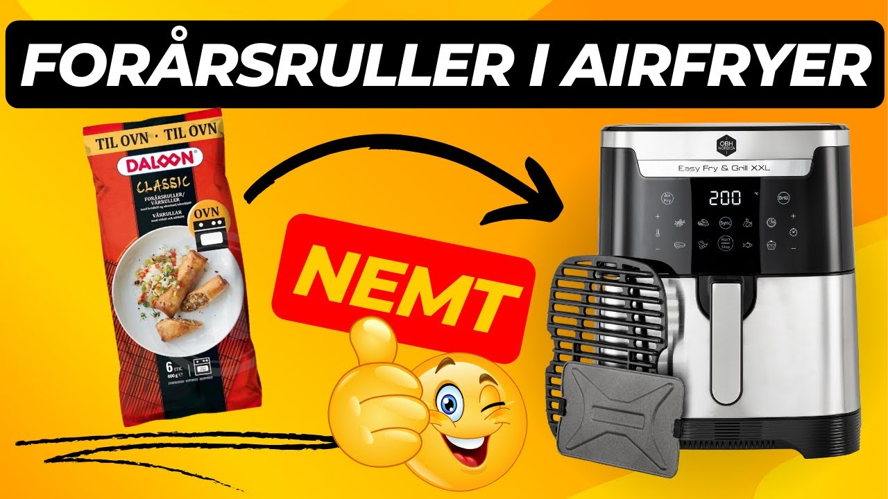 Nemme Forårsruller I Airfryer