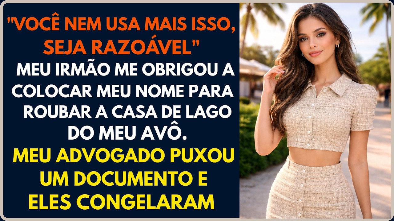 Meu irmão falsificou minha assinatura para roubar minha casa no lago — meu advogado mostrou tudo...