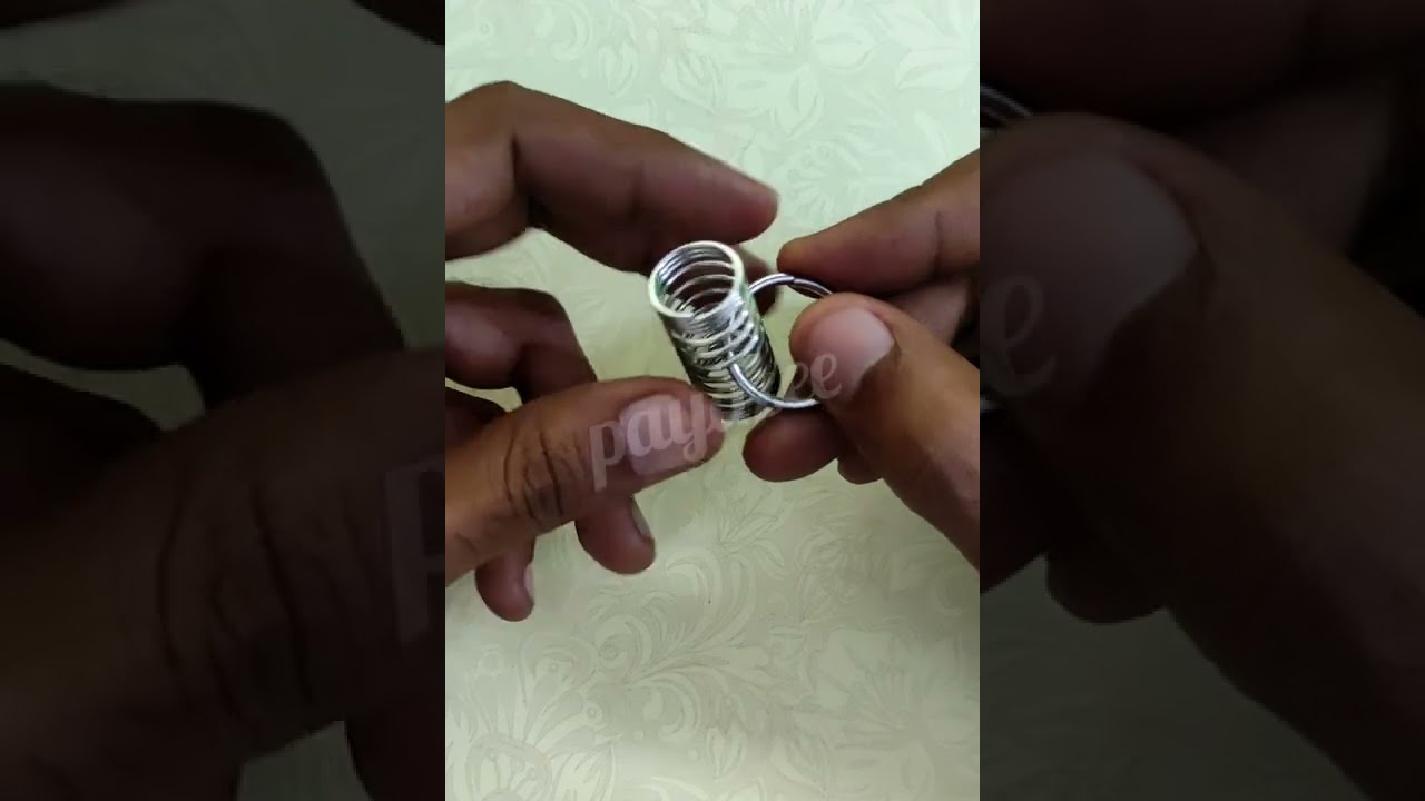 Ring Spring Metal wire Puzzle Solution | Puzzle 1 of 16