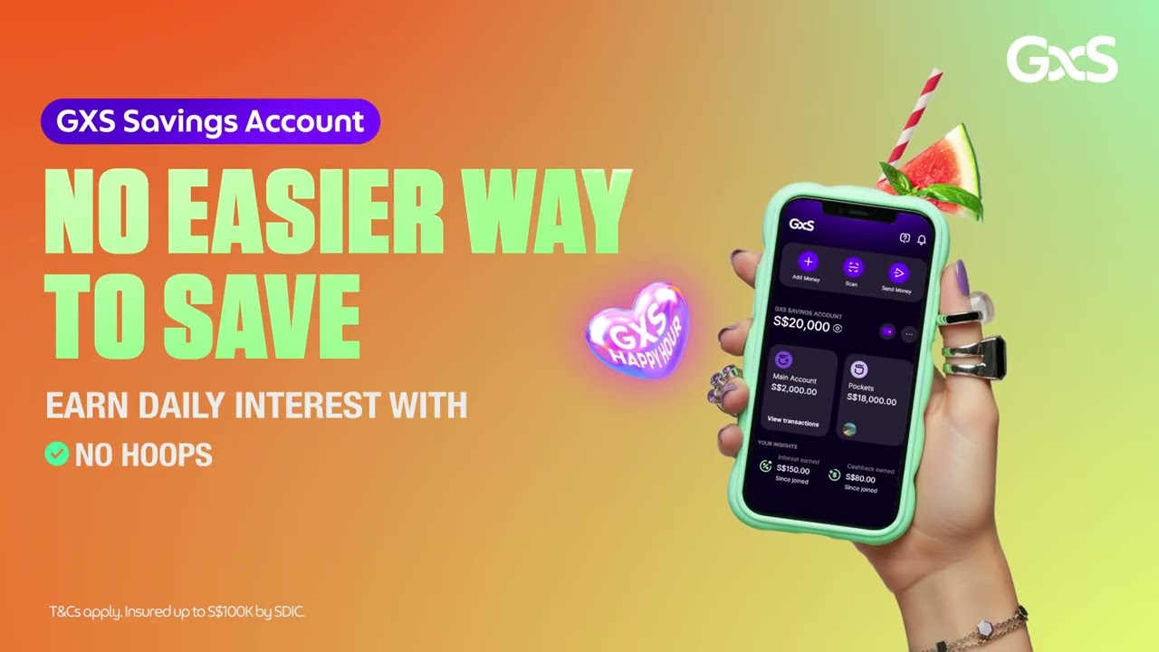 GXS Savings Account: Daily interest with no hoops