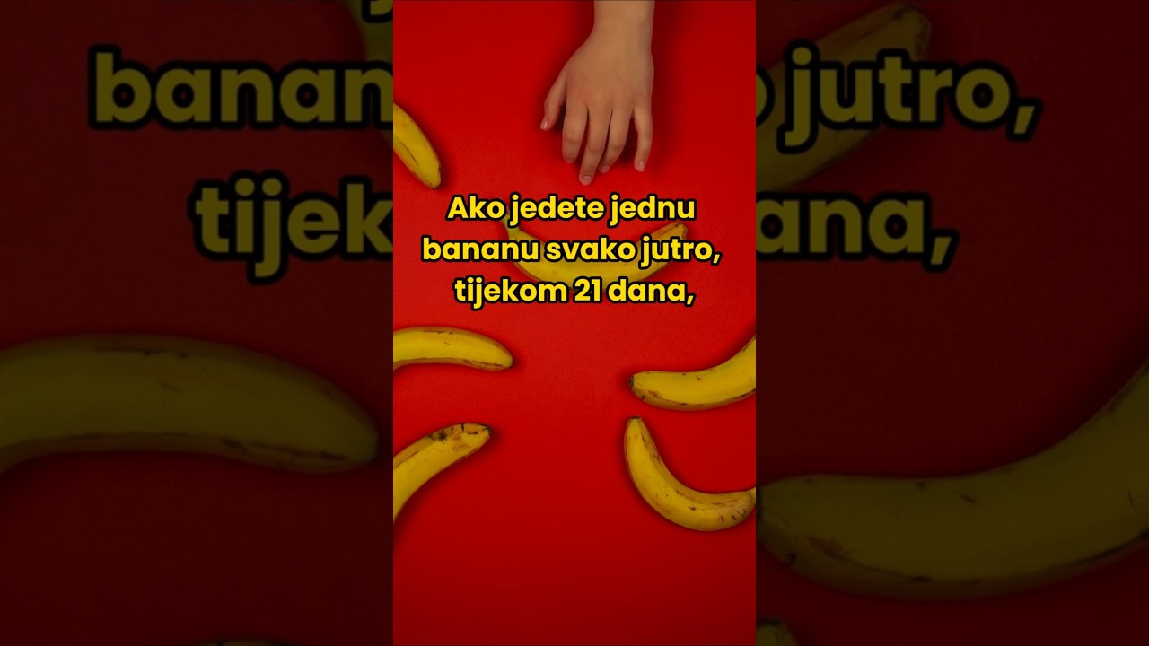Što 1 banana dnevno zapravo radi vašem tijelu? 🍌