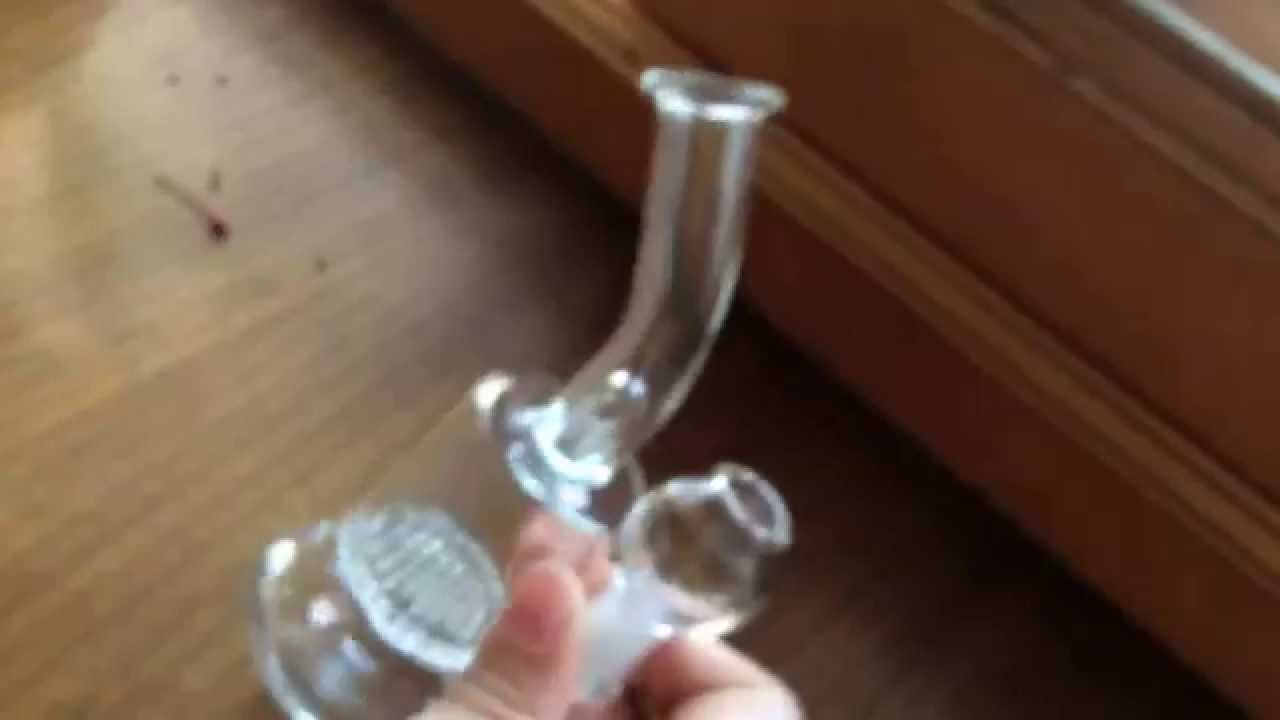 Cheap glass mini pipe with 14mm joint vapor rig