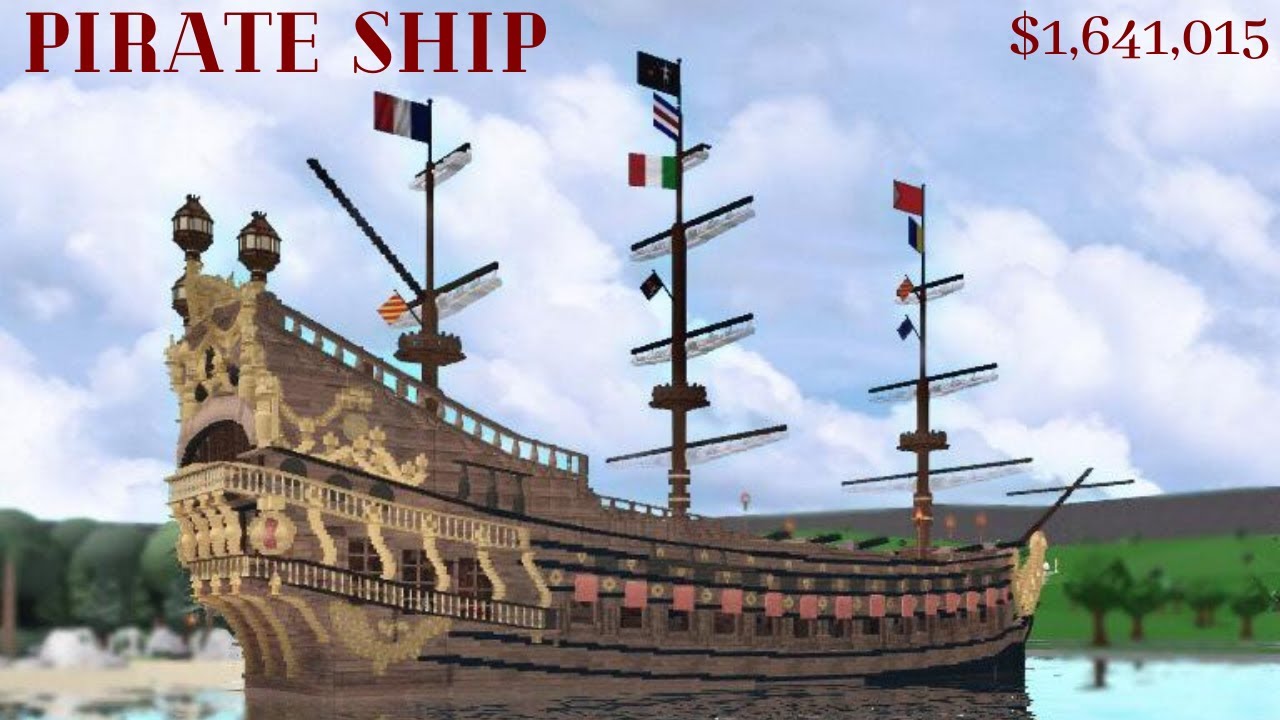 Bloxburg Pirate Ship 'The Neptune' | Speedbuild Part 1 by fruitmcnare (Daniel Perkins)