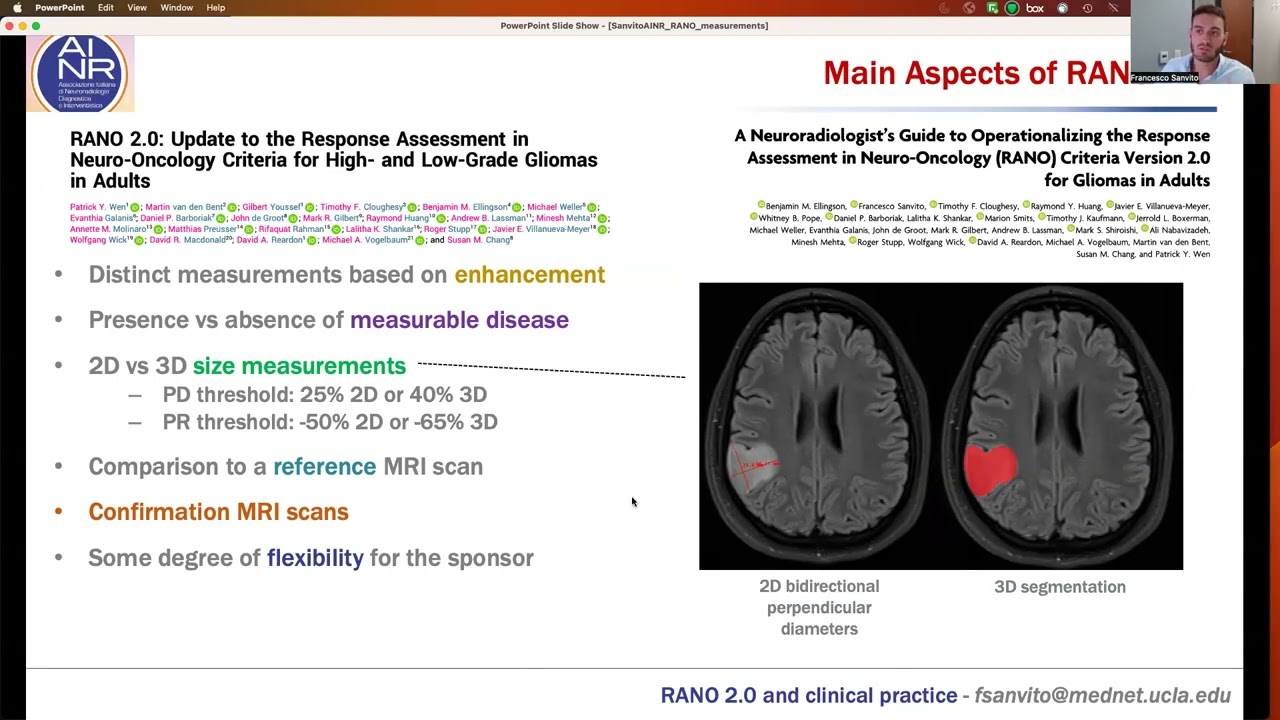 RANO 2.0 and Clinical Practice