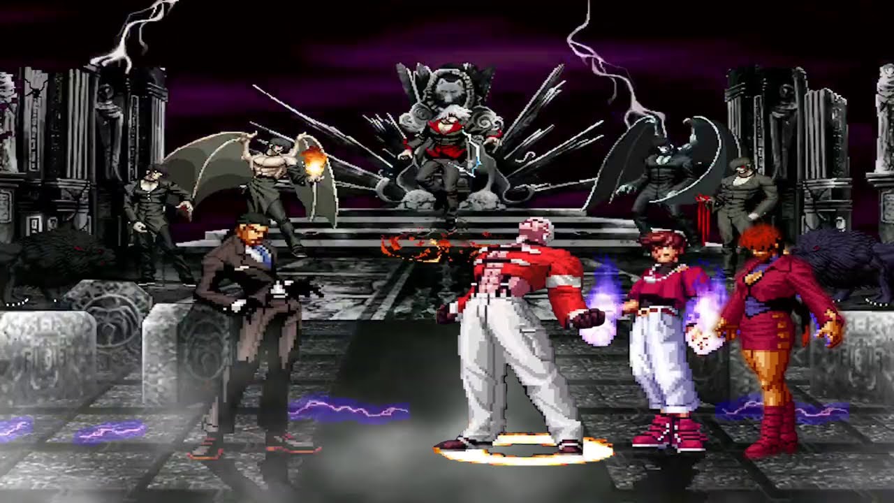 [KOF MUGEN] Gustab M.  vs Orochi Team