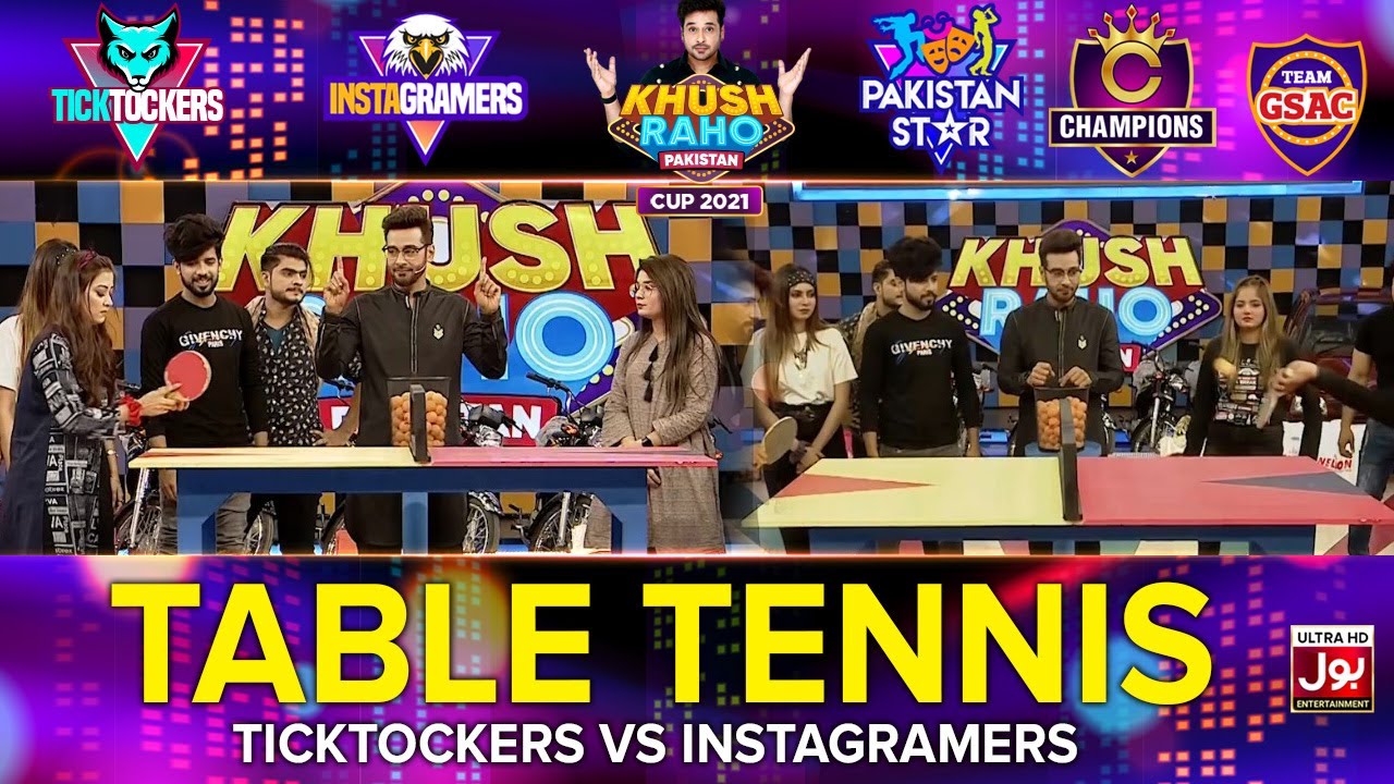 Table Tennis | Khush Raho Pakistan 2021 | TickTockers Vs Instagramers | Faysal Quraishi Show