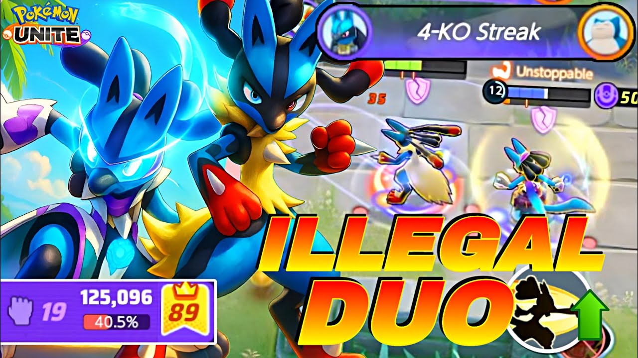🔥 THIS MEGA LUCARIO + LUCARIO DUO SHOULD BE ILLEGAL! 🥵 RANKED DOMINATION BUILD! 💀 | Pokemon Unite
