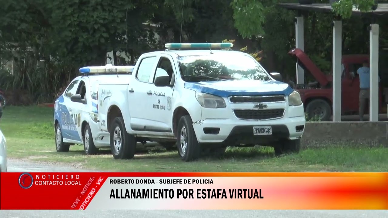 Auto con pedido de secuestro/ Allanamiento por estafa virtual