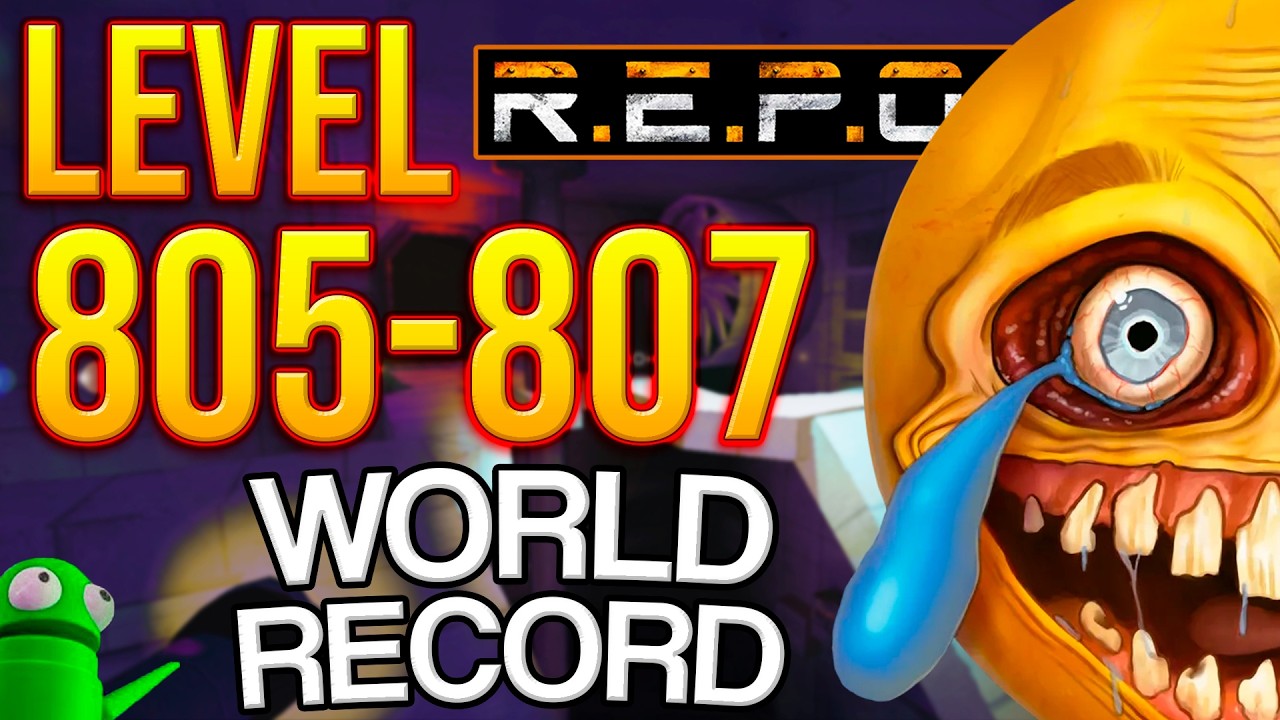 R.E.P.O. Solo World Record Level 805-807 | TROLLING HEADMAN!💀