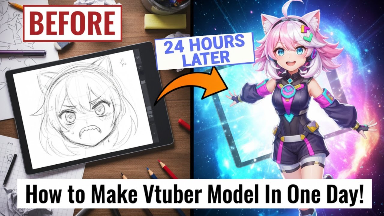 How to Make Vtuber Model In One Day!