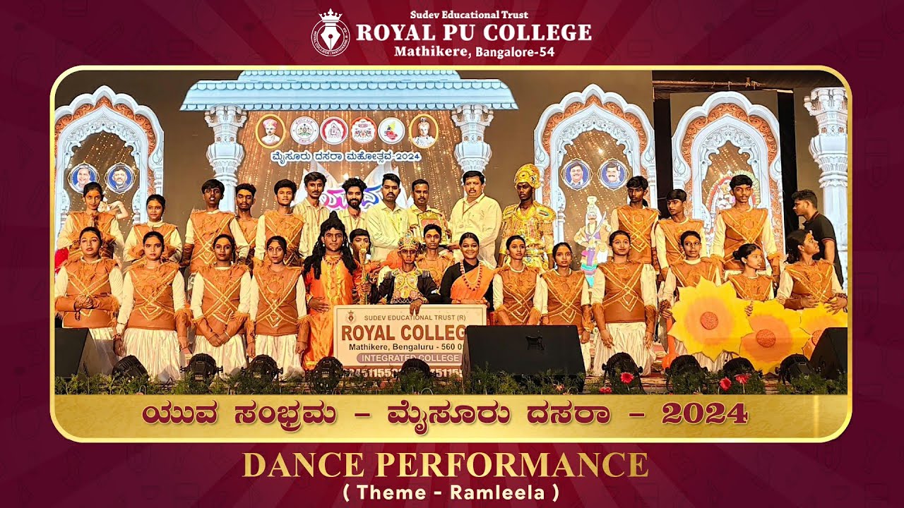 Dance Performance | Mysore Dasara 2024 | Royal PU College | Theme on Ramleela | CulturalHeritage