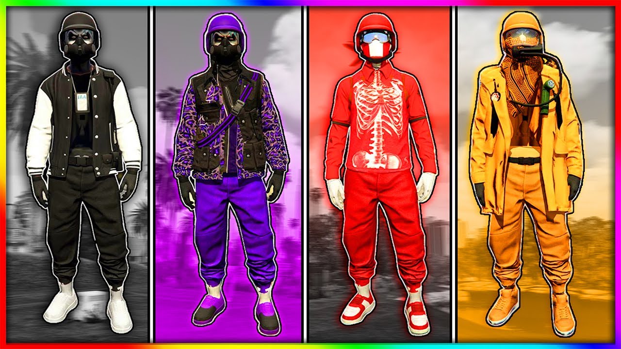 ✅TOP 4 CONJUNTOS MODEADOS JOGGERS DE COLORES - MODDED OUTFIT GTA 5 ONLINE【PS4/PS5/XboxOne/Pc】