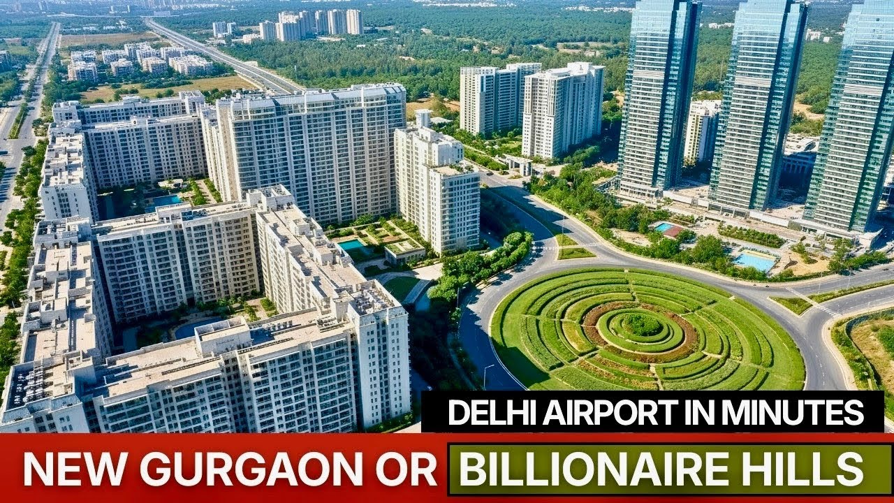 New Gurgaon 🇮🇳 | Billionaire Residences 😳 Aravalli Hills to Delhi Airport Corridor!