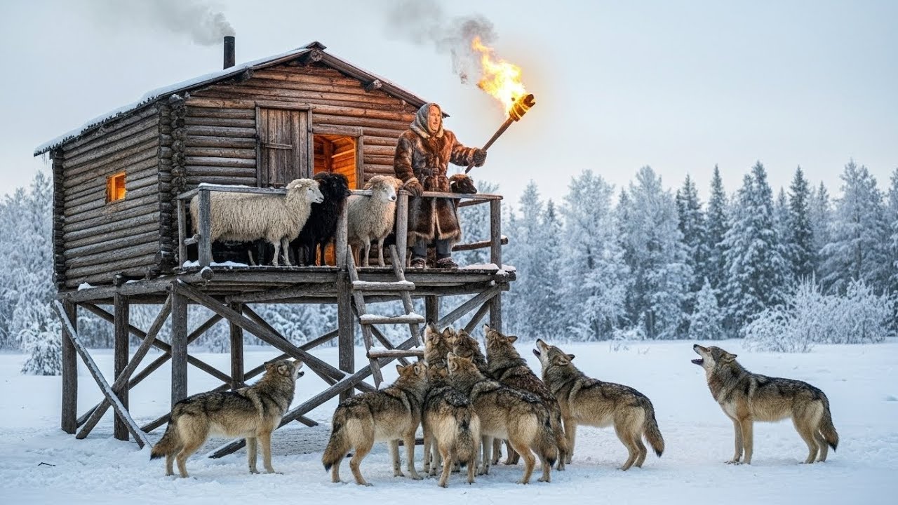 At –71°C a 90 Year Old Woman Faced Wolves to Protect Her Only Livestock