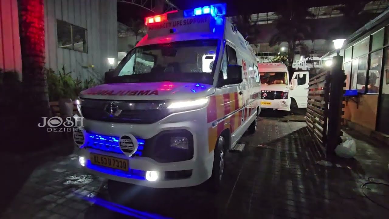 NEW ICU AMBULANCE IN TATA WINGER, INTERIOR FULL FIBER WORK, D LEVEL ICU, JOSH DEZIGNS.. video 104