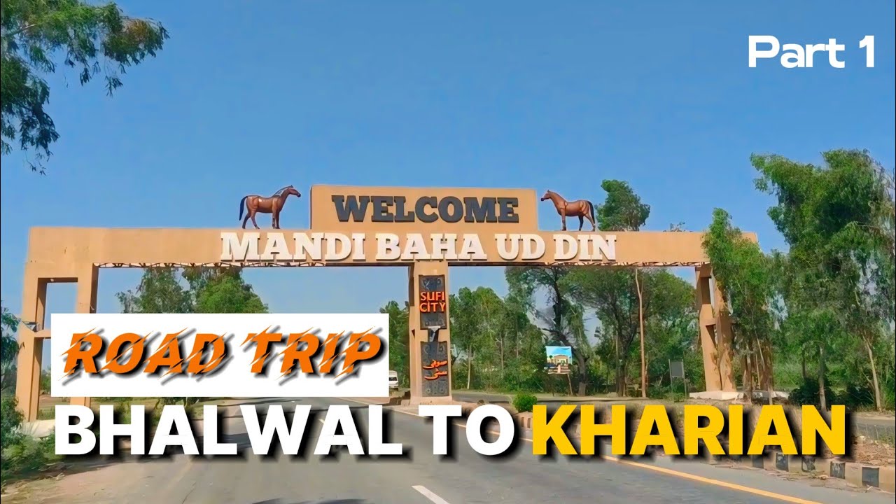 Journey Through Beauty: Sargodha to Kharian Road Trip Vlog// Road Trip Start Hogaya Hamara