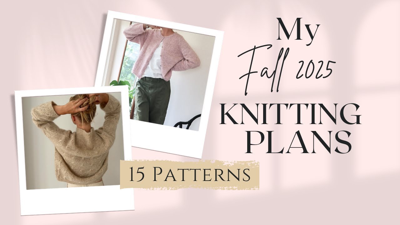 My Top Knitting Plans For Fall 2025 #fashionover50 #fallfashion #flexispot