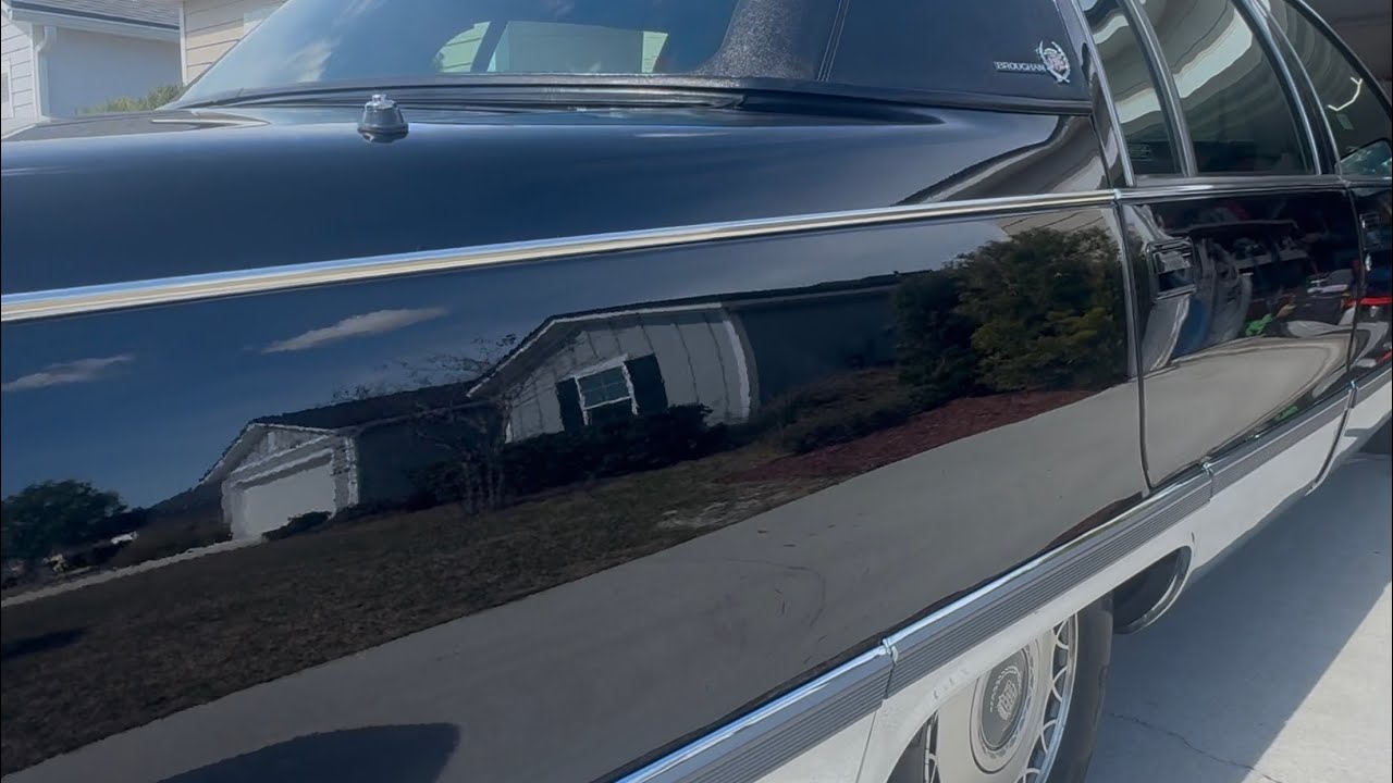 1996 Cadillac polished to a mirror finish with DIY compound & polish