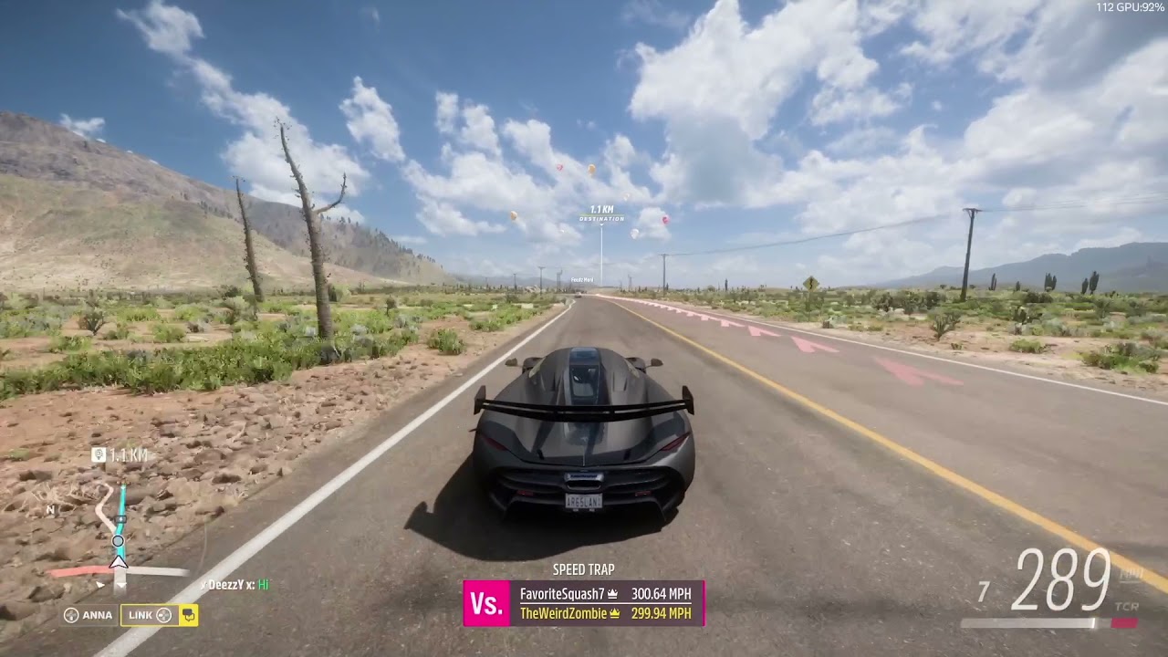 Forza Horizon 5 Drag Strip Speed Trap 300mph