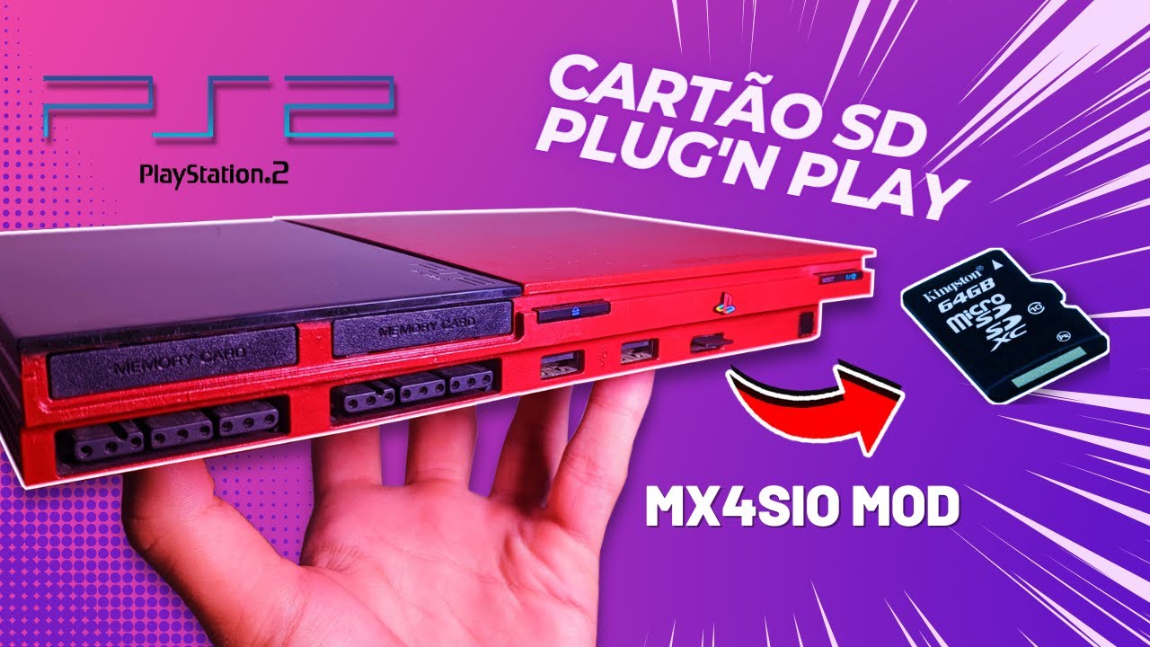 ENTRADA PRA CARTÃO SD (MX4SIO) Ps2 Slim Mod