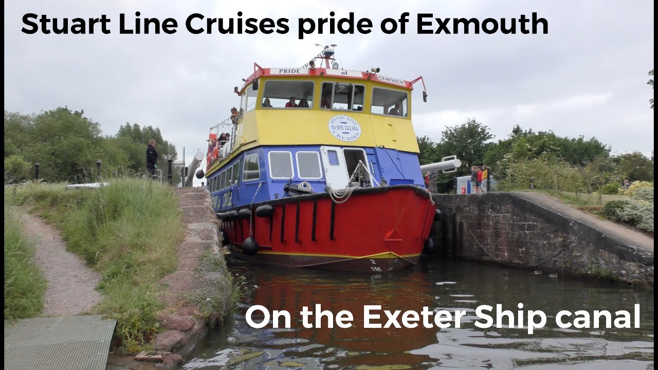 Stuart Line Cruises Pride of Exmouth on The Exeter Ship Canal