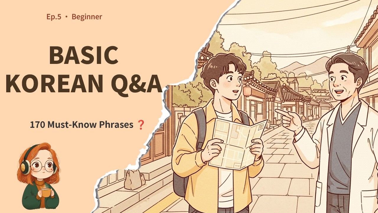 Korean Listening Practice – Basic Korean Questions & Answers (170 Sentences) | Calm Learn Korean
