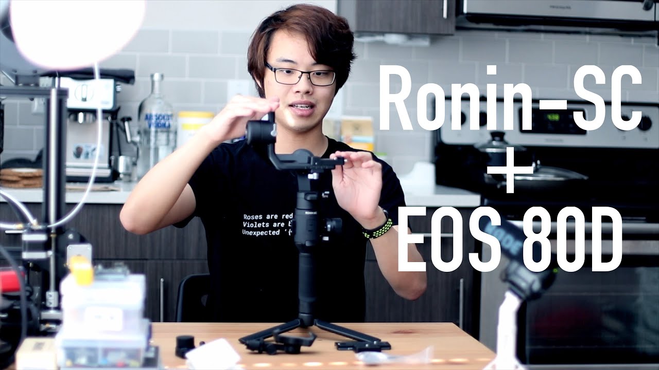 DJI Ronin-SC Gimbal: Assembly/Balance/Test on EOS 80D